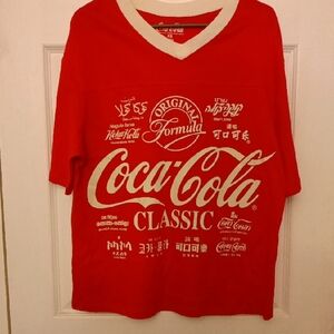 Coca-Cola Red and White Graphic Tee